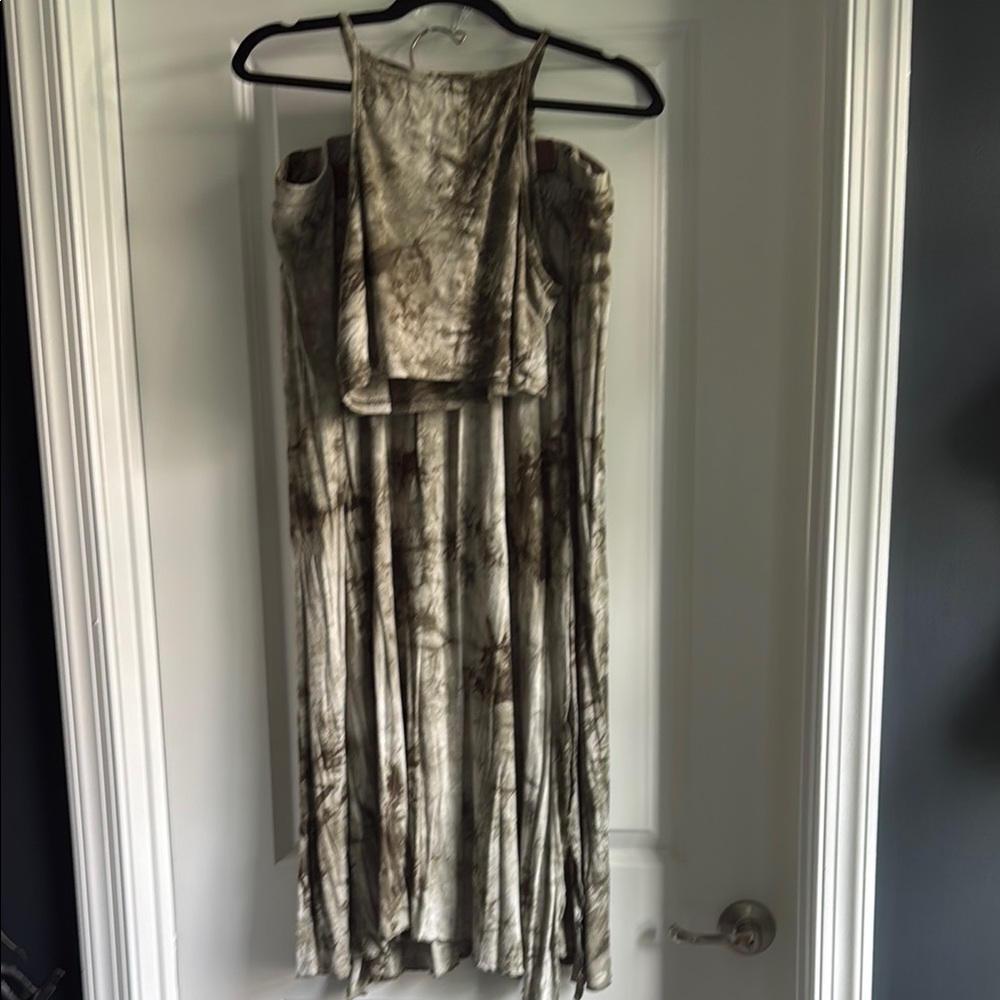 SHEIN Tie Dye Halter Co-Ord